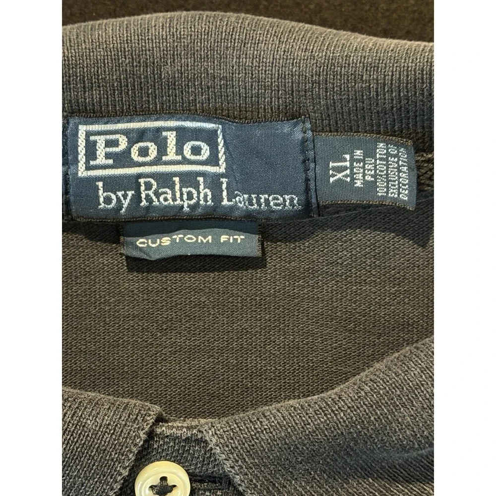 POLO RALPH LAUREN VINTAGE 90's BIG PONY LOGO 3 BACK HIT AND SLEEVE MENS XL‎